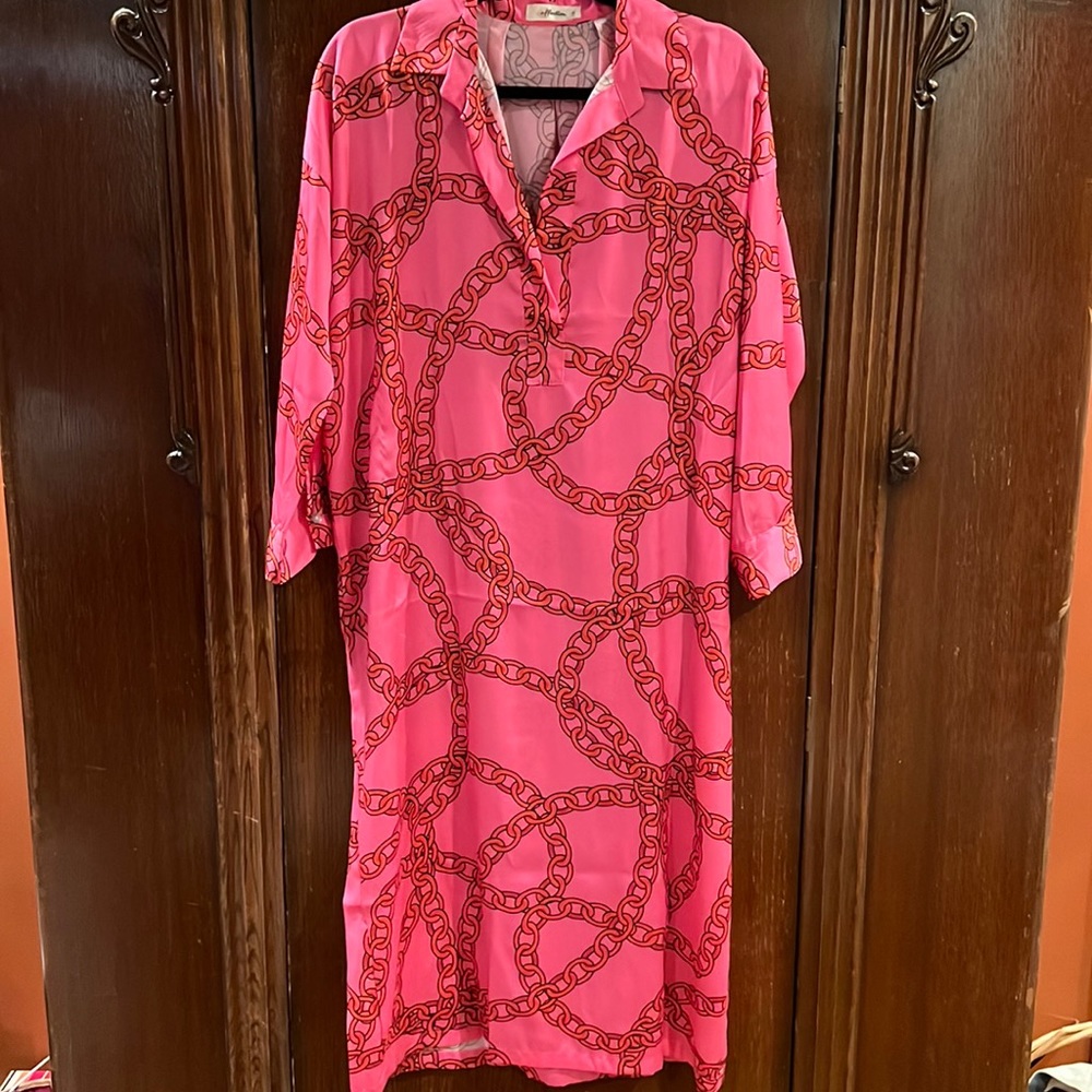 Affection chain link midi dress